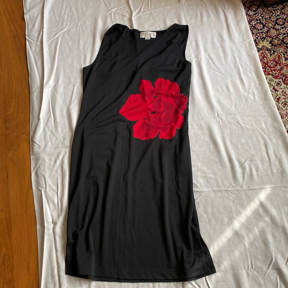 Black dress knee length